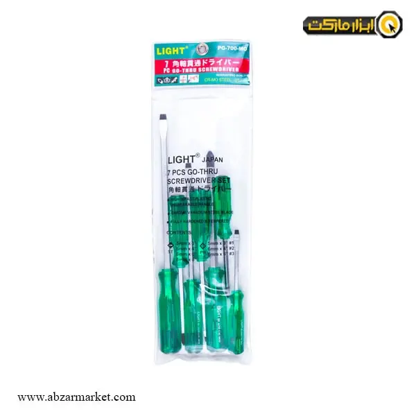 ست پیچ گوشتی ضربه خور لایت 7 عددی مدل PG-700-MO ست پیچ گوشتی ضربه خور لایت 7 عددی مدل PG-700-MO