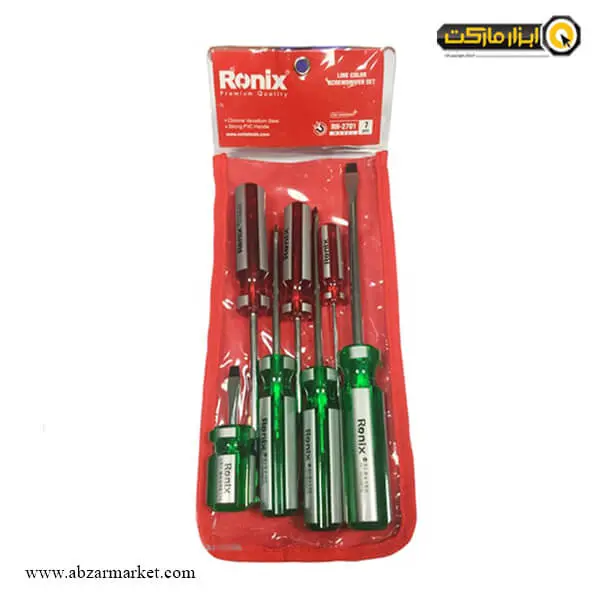 ست پیچ گوشتی دو سو و چهارسو رونیکس 7 عددی مدل RH-2701