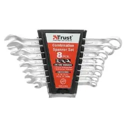 ست آچار یک سر رینگ یک سر تخت تراست 8 عددی مدل C-8PCS-SET-P