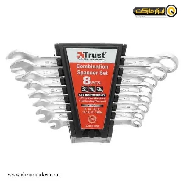 ست آچار یک سر رینگ یک سر تخت تراست 8 عددی مدل C-8PCS-SET-P ست آچار یک سر رینگ یک سر تخت تراست 8 عددی مدل C-8PCS-SET-P