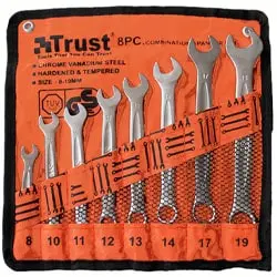 ست آچار یک سر رینگ یک سر تخت تراست 8 عددی مدل C-8PCS-SET