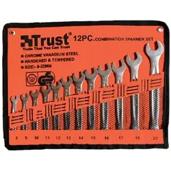 ست آچار یک سر تخت یک سر رینگ تراست 12 عددی مدل C-12PCS-SET