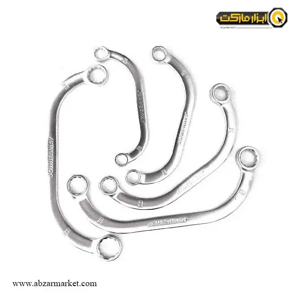 ست آچار دو سر رینگ هلالی جانزوی 5 عددی مدل W65A105S ست آچار دو سر رینگ هلالی جانزوی 5 عددی مدل W65A105S