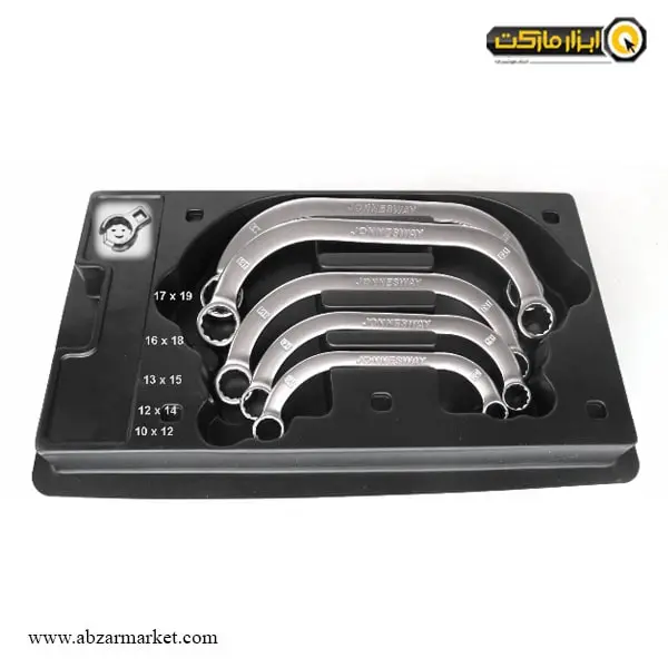 ست آچار دو سر رینگ هلالی جانزوی 5 عددی مدل W65A105S ست آچار دو سر رینگ هلالی جانزوی 5 عددی مدل W65A105S