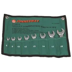 ست آچار یک سر تخت یک سر رینگ جانزوی 8 عددی مدل W53108S