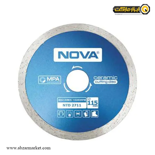 صفحه سرامیک بر مینی نووا 115x1.8 میلی متر مدل NTD 2711 صفحه سرامیک بر مینی نووا 115x1.8 میلی متر مدل NTD 2711