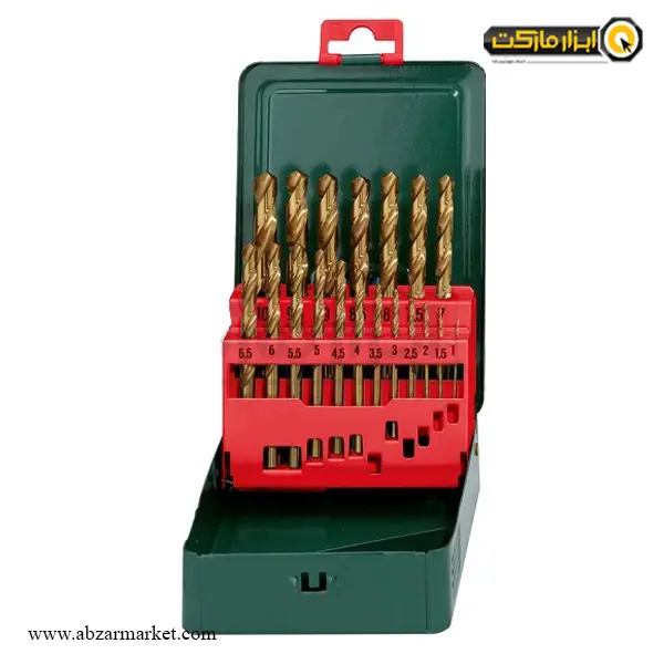 ست مته متابو تیتانیوم 19 عددی قطر 1 تا 10 مدل HSS-TIN ست مته متابو تیتانیوم 19 عددی قطر 1 تا 10 مدل HSS-TIN