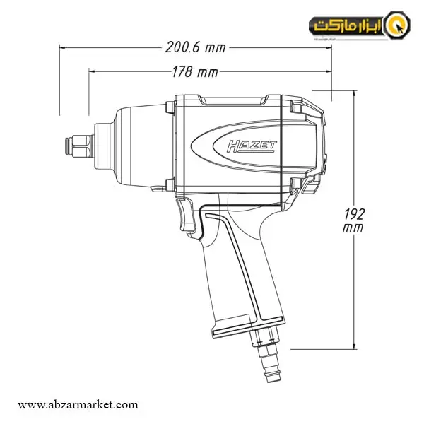 بکس بادی هازت 1/2 اینچ مدل 9012SPC بکس بادی هازت 1/2 اینچ مدل 9012SPC