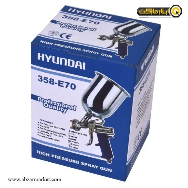 پیستوله رنگ بادی هیوندای مدل 358E70-1/6