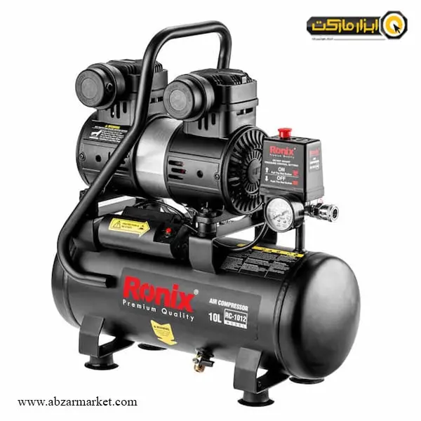 پمپ باد سایلنت رونیکس 10 لیتری مدل RC-1012 پمپ باد سایلنت رونیکس 10 لیتری مدل RC-1012