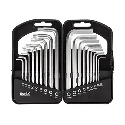 ست آچار آلن رونیکس کوتاه 18 عددی مدل RH-2051