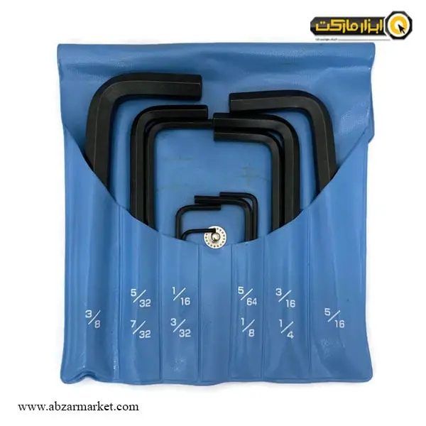 ست آچار آلن شش گوش ایت کوتاه اینچی 8 و 10 عددی مدل 002-inch