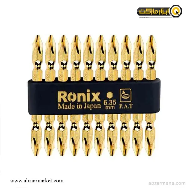 سر پیچ گوشتی رونیکس دو سر چهار سو مدل RH-5401