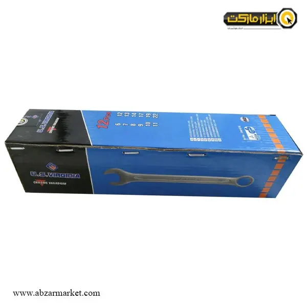 ست آچار یک سر تخت یک سر رینگ یو اس ویرجینیا 12 عددی ست آچار یک سر تخت یک سر رینگ یو اس ویرجینیا 12 عددی