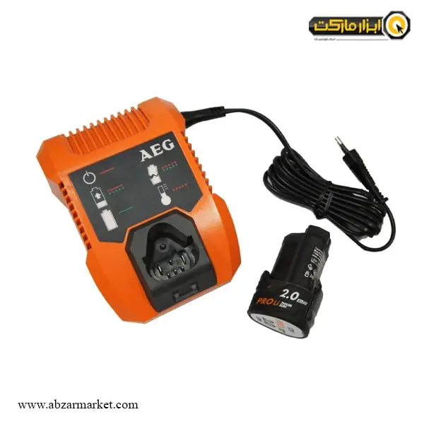 دریل شارژی چکشی AEG به همراه شارژر USB مدل BSB12C2+BHJ12C2