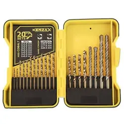 ست مته کبالت و الماسه کنزاکس 20 عددی مدل KDB-120