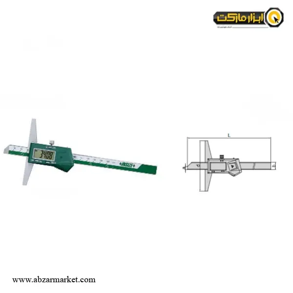 کولیس عمق سنج دیجیتال اینسایز 300 میلی متر (با گارانتی شرکتی) مدل 300-1141