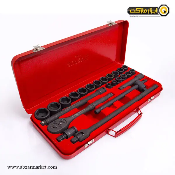 جعبه بکس لایت 25 پارچه 1/2 اینچ مدل SU-25P-2009 جعبه بکس لایت 25 پارچه 1/2 اینچ مدل SU-25P-2009