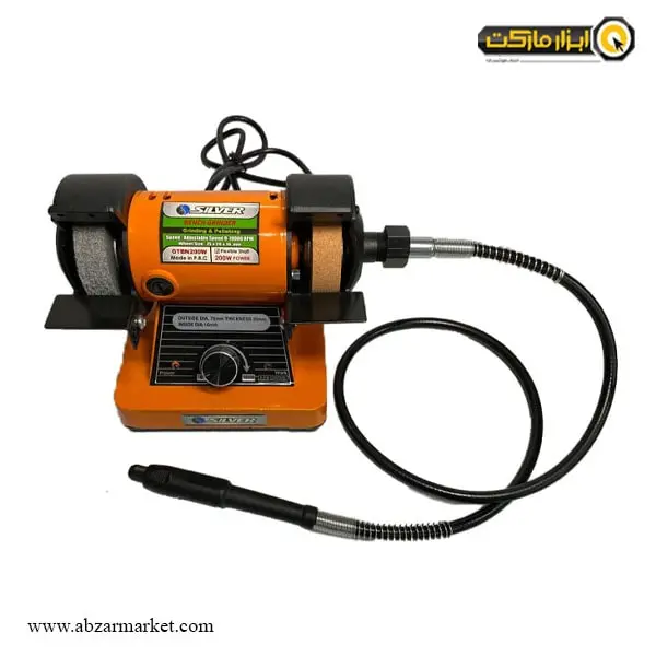 سنگ سنباده رومیزی خرطومی سیلور 75 میلی متر مدل GTBN 200W