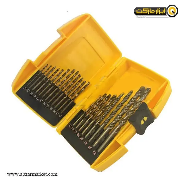 ست مته کبالت 5% 20 عددی آهن و دیوار نک