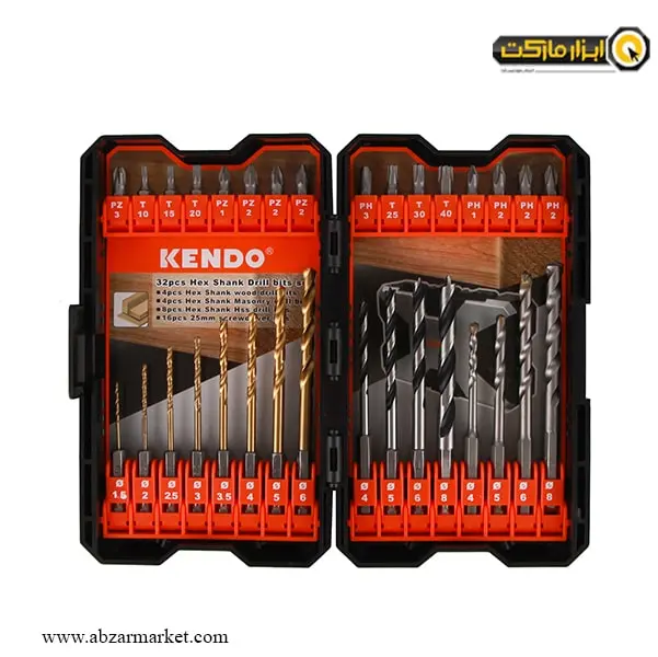 ست مته آهن، چوب و الماسه کندو 32 عددی مدل KE-321032 ست مته آهن، چوب و الماسه کندو 32 عددی مدل KE-321032