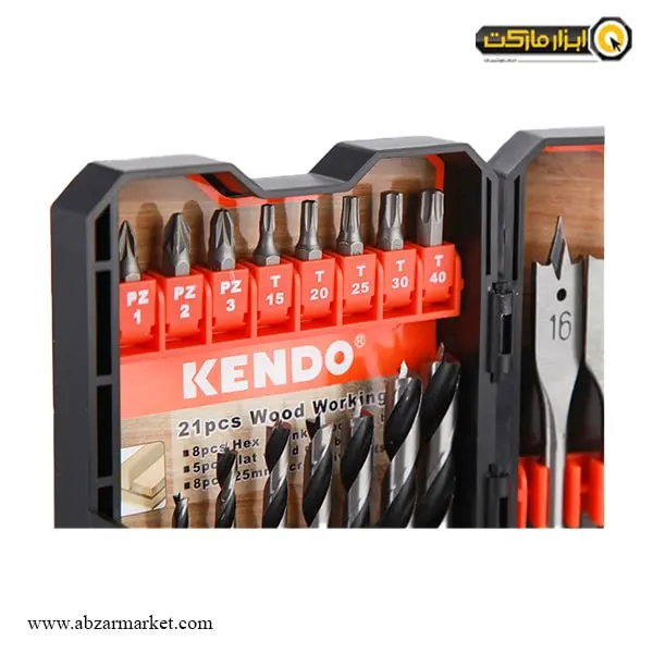 ست مته برگی و چوب کندو 21 عددی مدل KE-321021