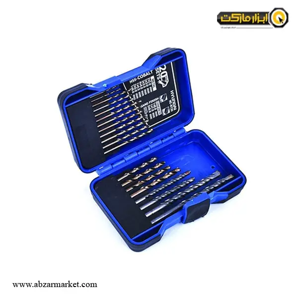 ست مته کبالت 5% 20 عددی آهن و دیوار هیوندای مدل HC-BT20
