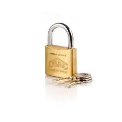 قفل آویز پارس برنجی گرده ماهی دو زبانه مدل P01-70