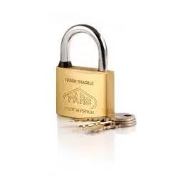 قفل آویز پارس برنجی گرده ماهی دو زبانه مدل P01-50