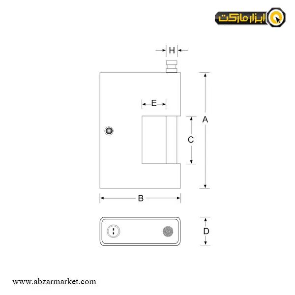 قفل کتابی پارس روکش دار مدل 900S قفل کتابی پارس روکش دار مدل 900S