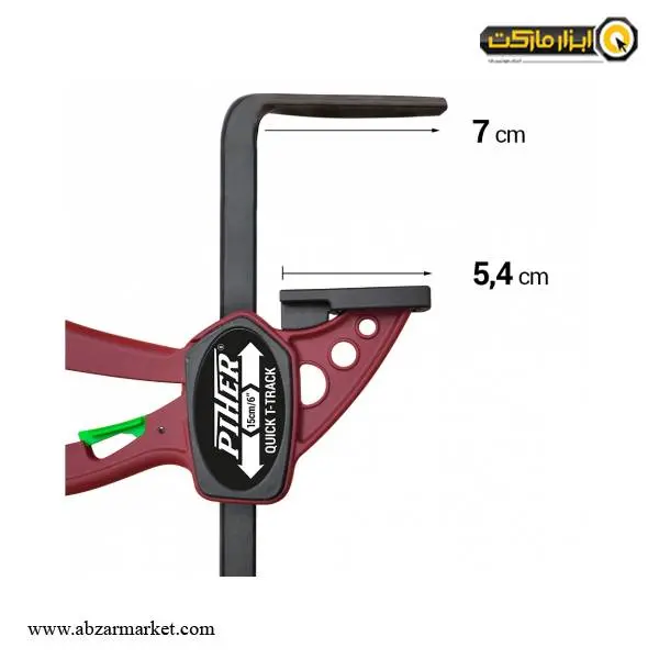 پیچ دستی اتوماتیک تفنگی پیهر مدل Mini Quick T-Track