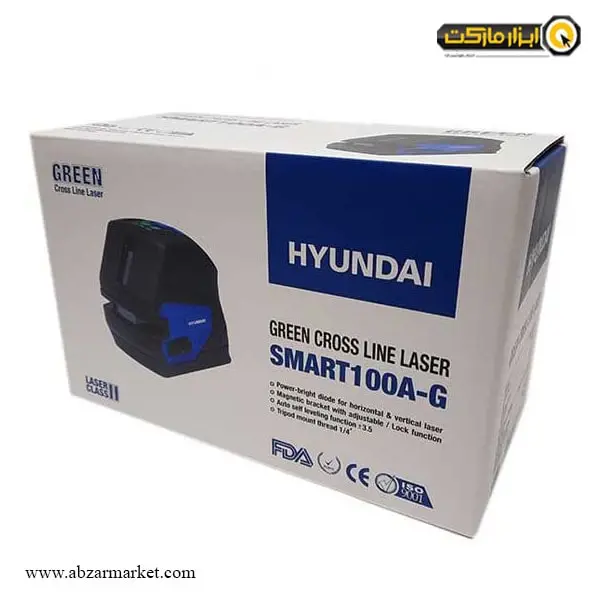 تراز لیرزی هیوندای دو خط نور سبز مدل SMART100A-G