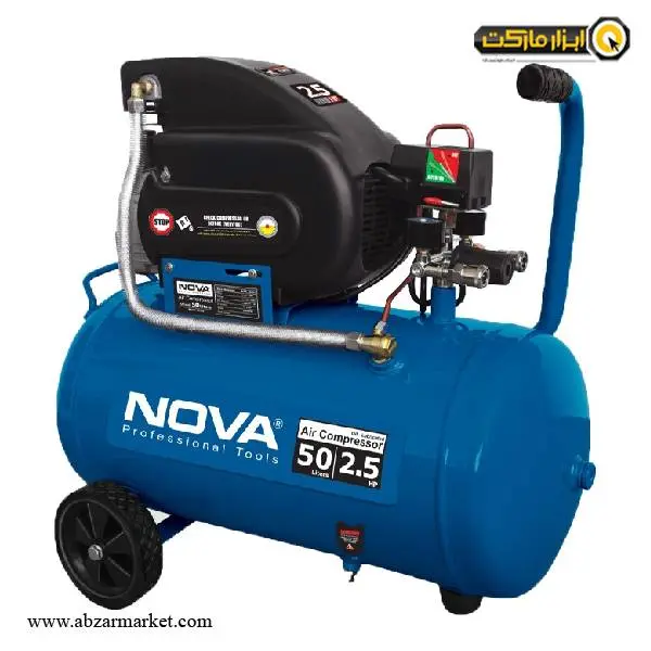 کمپرسور باد نووا 50 لیتری مدل NTA-9050 کمپرسور باد نووا 50 لیتری مدل NTA-9050