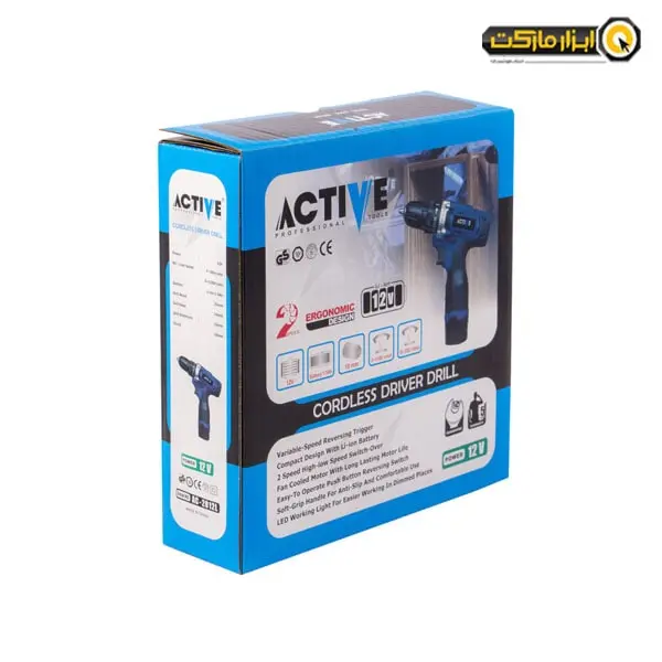 دریل پیچ گوشتی شارژی اکتیو لیتیوم 12 ولت مدل AC-2812L