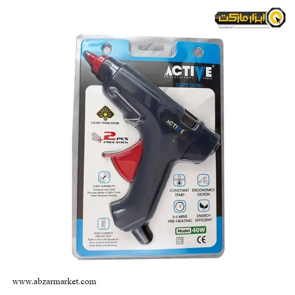 تفنگ چسب حرارتی اکتیو 40 وات مدل AC-6740GL