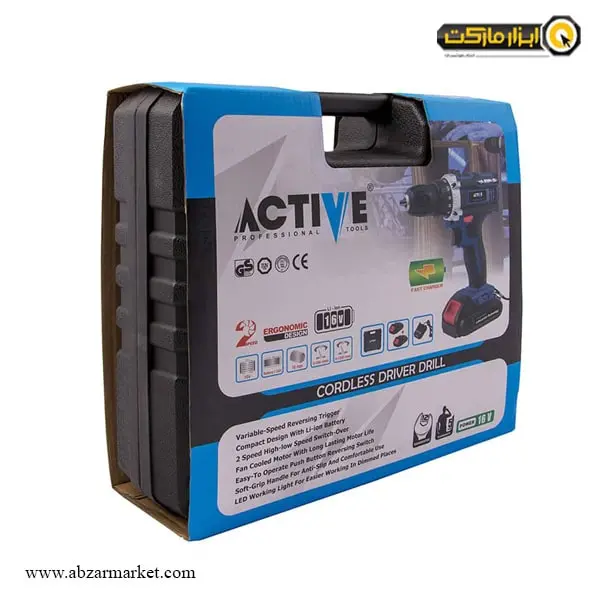 دریل شارژی اکتیو لیتیوم 16 ولت مدل AC-3416L دریل شارژی اکتیو لیتیوم 16 ولت مدل AC-3416L
