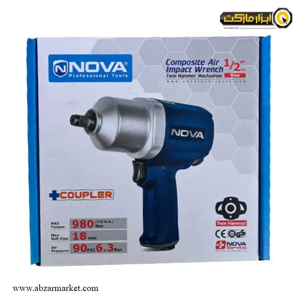 بکس بادی نووا 1/2 اینچ مدل NTA 1102 بکس بادی نووا 1/2 اینچ مدل NTA 1102