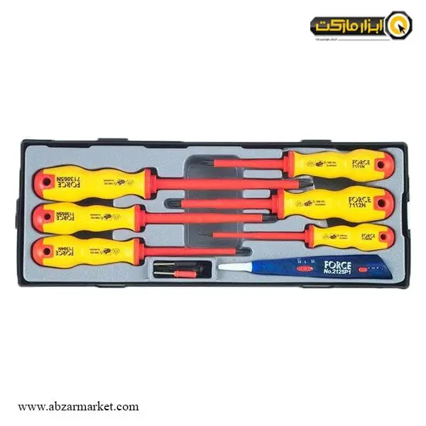 ست پیچ گوشتی دو سو و چهارسو فورس 7 عددی مدل T20712N ست پیچ گوشتی دو سو و چهارسو فورس 7 عددی مدل T20712N