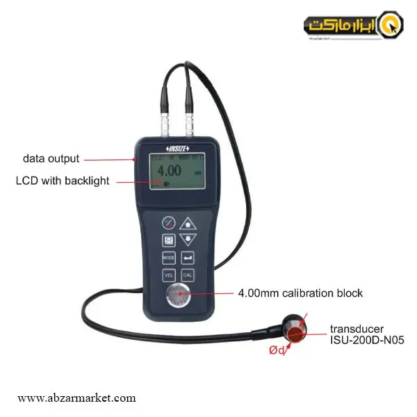 ضخامت سنج لوله دیجیتال التراسونیک اینسایز مدل ISU-200D ضخامت سنج لوله دیجیتال التراسونیک اینسایز مدل ISU-200D