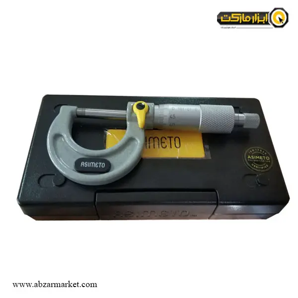 میکرومتر آسیمتو 25-0 میلی متر خارج سنج مدل 0-01-101