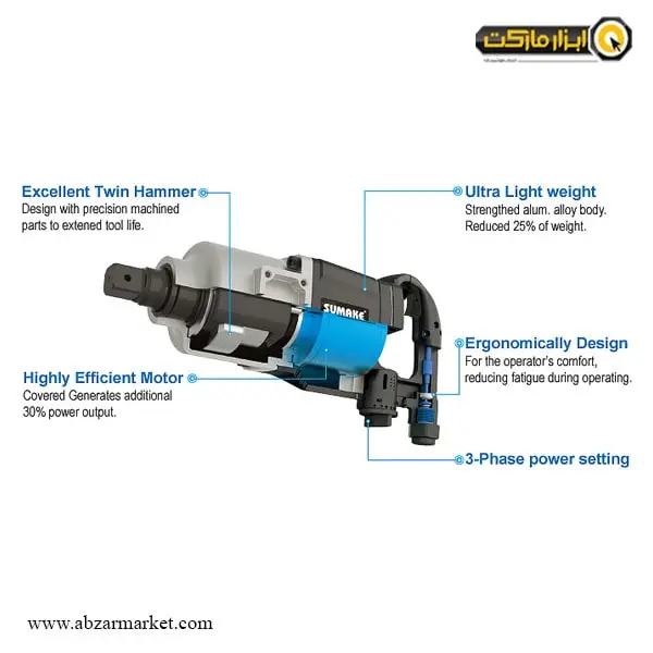 بکس بادی سوماک مستقیم 1 اینچ مدل ST-5830
