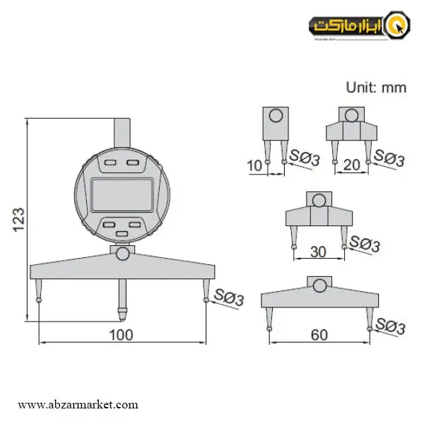 شعاع سنج دیجیتال اینسایز (با گارانتی شرکتی) مدل 2183