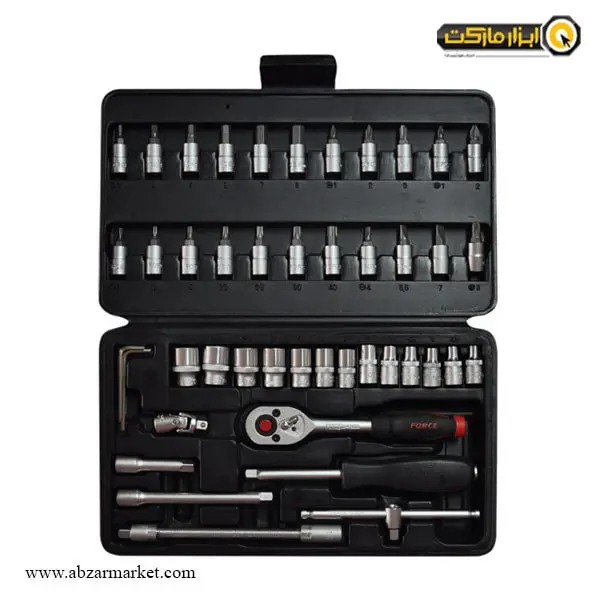 جعبه بکس فورس 46 پارچه 1/4 اینچ مدل 9-2462 جعبه بکس فورس 46 پارچه 1/4 اینچ مدل 9-2462
