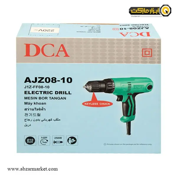 دریل پیچ گوشتی برقی دی سی ای 250 وات مدل AJZ08-10