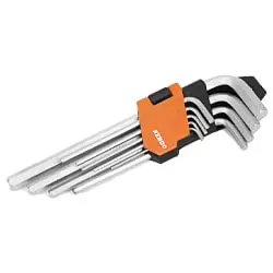 آچار آلن شش گوش کندو کارتی فوق بلند 9 عددی مدل 20733