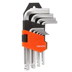 آچار آلن سر گرد کندو کارتی کوتاه 9 عددی مدل 20735