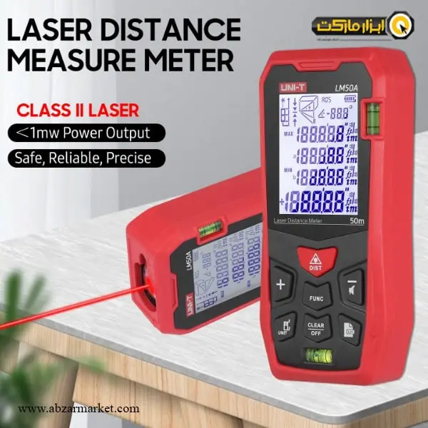 متر لیزری یونیتی 50 متری مدل LM50A