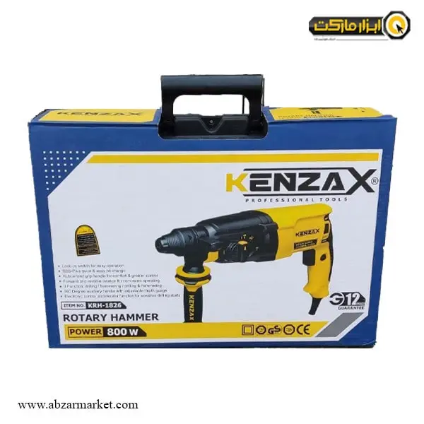 دریل بتن کن کنزاکس 3 کیلویی مدل KRH-1826 دریل بتن کن کنزاکس 3 کیلویی مدل KRH-1826
