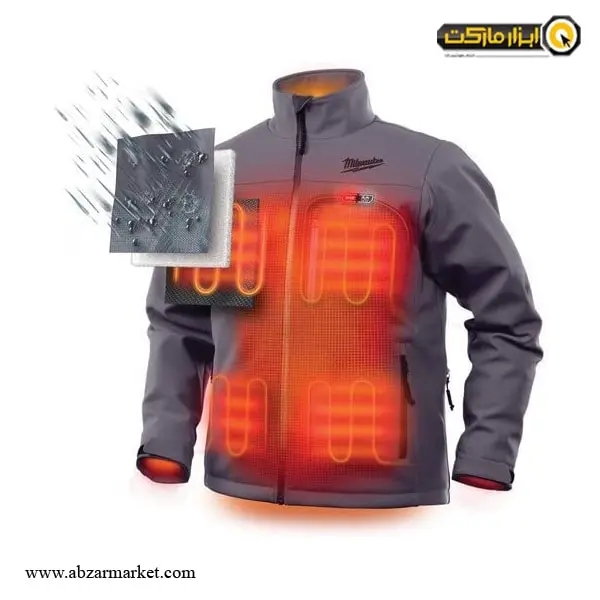 کاپشن هیتردار شارژی میلواکی بدون باتری مدل M12 HJ GREY5-0