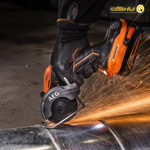 مینی فرز شارژی AEG براشلس 18 ولت مدل BMMS 18SBL-0